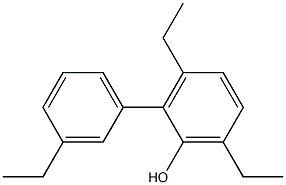 3,6-Diethyl-2-(3-ethylphenyl)phenol 结构式