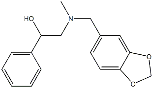 2-[N-(3,4-Methylenedioxybenzyl)methylamino]-1-phenylethanol 结构式