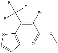 3-(2-Thienyl)-3-(trifluoromethyl)-2-bromopropenoic acid methyl ester 结构式