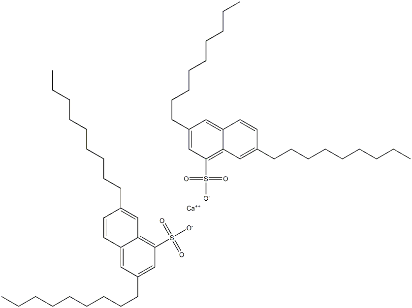 Bis(3,7-dinonyl-1-naphthalenesulfonic acid)calcium salt 结构式