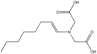 (1-Octenyl)iminodiacetic acid 结构式