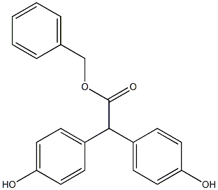 2,2-Bis(4-hydroxyphenyl)acetic acid benzyl ester 结构式