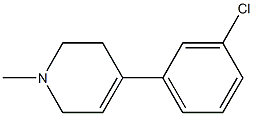 1-Methyl-1,2,3,6-tetrahydro-4-(3-chlorophenyl)pyridine 结构式