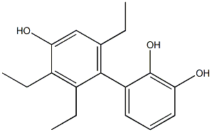 2',3',6'-Triethyl-1,1'-biphenyl-2,3,4'-triol 结构式