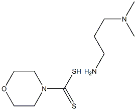 3-(Dimethylamino)propylamine 4-morpholinedithiocarboxylic acid 结构式