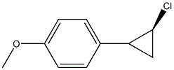 1-[(2S)-2-Chlorocyclopropyl]-4-methoxybenzene 结构式