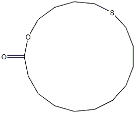 6-Thia-1-oxacyploheptadecan-17-one 结构式