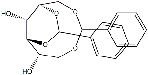 1-O,6-O:3-O,5-O-Dibenzylidene-D-glucitol 结构式