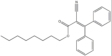 2-Cyano-3,3-diphenylpropenoic acid octyl ester 结构式