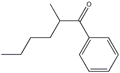 1-Phenyl-2-methyl-1-hexanone 结构式