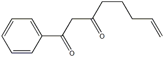 1-Phenyl-7-octene-1,3-dione 结构式