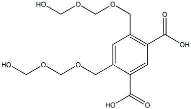 4,6-Bis(5-hydroxy-2,4-dioxapentan-1-yl)isophthalic acid 结构式