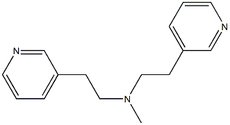 3,3'-[Methyliminobis(2,1-ethanediyl)]bis(pyridine) 结构式