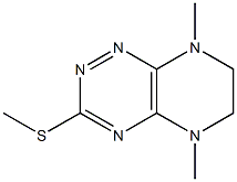 5,8-Dimethyl-3-methylthio-5,6,7,8-tetrahydropyrazino[2,3-e]-1,2,4-triazine 结构式