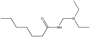 N-[(Diethylamino)methyl]heptanamide 结构式