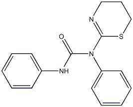 N,N'-Diphenyl-N-[(5,6-dihydro-4H-1,3-thiazin)-2-yl]urea 结构式