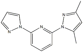 2-(3,5-Dimethyl-1H-pyrazol-1-yl)-6-(1H-pyrazol-1-yl)pyridine 结构式
