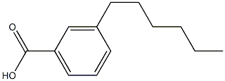 3-Hexylbenzoic acid 结构式