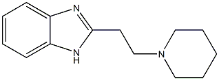 2-(2-Piperidinoethyl)-1H-benzimidazole 结构式
