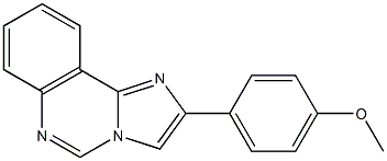 2-(4-Methoxyphenyl)imidazo[1,2-c]quinazoline 结构式