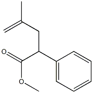 2-Phenyl-4-methyl-4-pentenoic acid methyl ester 结构式