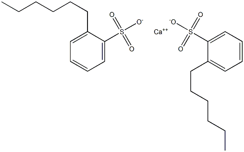Bis(2-hexylbenzenesulfonic acid)calcium salt 结构式