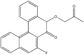 7-Fluoro-5-(2-oxopropoxy)benzo[c]phenanthren-6(5H)-one 结构式