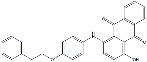 1-Hydroxy-4-(p-phenethyloxyanilino)anthraquinone 结构式