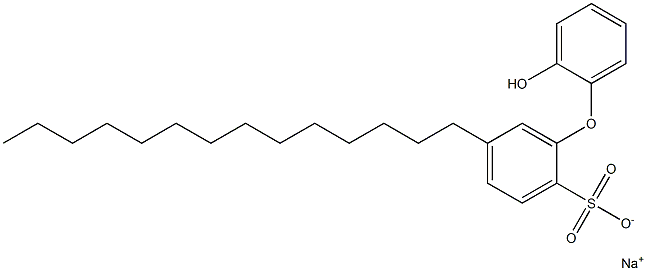 2'-Hydroxy-5-tetradecyl[oxybisbenzene]-2-sulfonic acid sodium salt 结构式