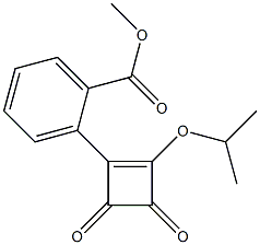 2-(2-Isopropyloxy-3,4-dioxo-1-cyclobutenyl)benzoic acid methyl ester 结构式