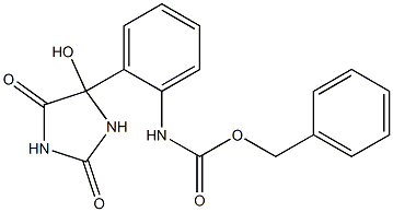 N-[2-[(Tetrahydro-2,4-dioxo-5-hydroxy-1H-imidazol)-5-yl]phenyl]carbamic acid benzyl ester 结构式