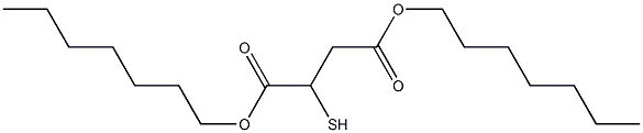 2-Mercaptobutanedioic acid diheptyl ester 结构式