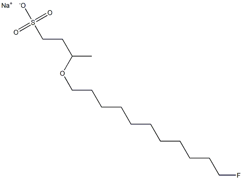 3-(11-Fluoroundecyloxy)-1-butanesulfonic acid sodium salt 结构式