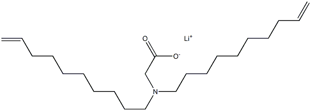 N,N-Di(9-decenyl)aminoacetic acid lithium salt 结构式