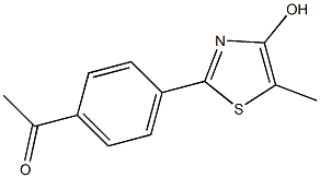 4'-(4-Hydroxy-5-methyl-2-thiazolyl)acetophenone 结构式