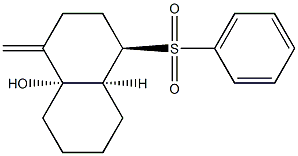 (4R,4aS,8aS)-8a-Hydroxy-1-methylene-4-(phenylsulfonyl)decahydronaphthalene 结构式