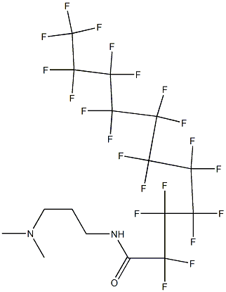 N-[3-(Dimethylamino)propyl]-2,2,3,3,4,4,5,5,6,6,7,7,8,8,9,9,10,10,11,11,11-henicosafluoroundecanamide 结构式