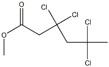3,3,5,5-Tetrachlorohexanoic acid methyl ester 结构式
