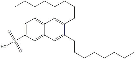 6,7-Dioctyl-2-naphthalenesulfonic acid 结构式