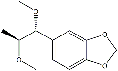 5-[(1R,2S)-1,2-Dimethoxypropyl]-1,3-benzodioxole 结构式