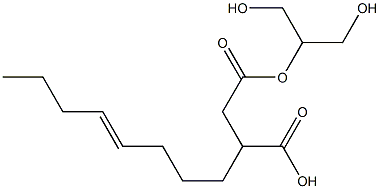 3-(4-Octenyl)succinic acid hydrogen 1-[2-hydroxy-1-(hydroxymethyl)ethyl] ester 结构式