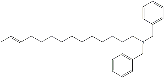 (12-Tetradecenyl)dibenzylamine 结构式