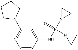 Bis(1-aziridinyl)[[2-(1-pyrrolidinyl)-4-pyridyl]amino]phosphine oxide 结构式