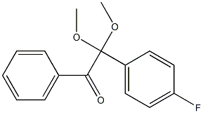 1-Phenyl-2,2-dimethoxy-2-(4-fluorophenyl)ethan-1-one 结构式