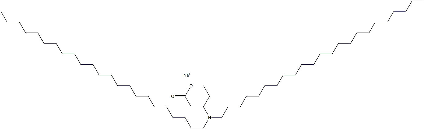 3-(Ditricosylamino)valeric acid sodium salt 结构式