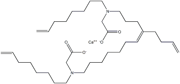 Bis[N,N-di(7-octenyl)glycine]calcium salt 结构式