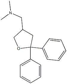 3-(Dimethylaminomethyl)-5,5-diphenyloxolane 结构式