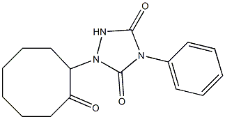 4-Phenyl-1-(2-oxocyclooctyl)-1,2,4-triazolidine-3,5-dione 结构式