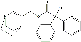 Benzilic acid [1-azabicyclo[2.2.2]oct-2-en-3-yl]methyl ester 结构式