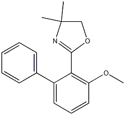 2-(4,4-Dimethyl-2-oxazolin-2-yl)-3-methoxy-1,1'-biphenyl 结构式